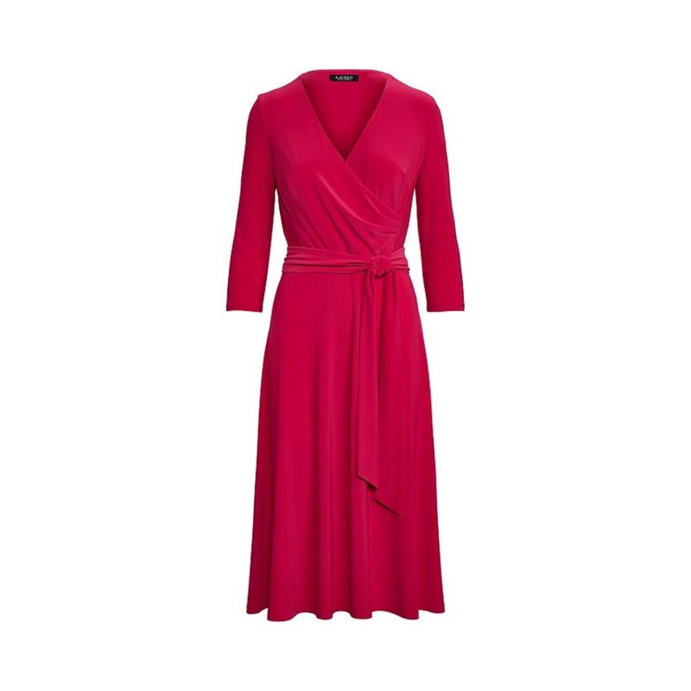 Ralph Lauren Jersey-matte Midi Dress In Sport Pink 4 (New no Tag)